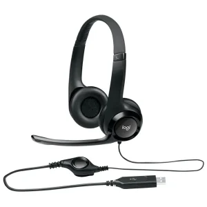 AUDIFONO CON MICROFONO LOGITECH H390 USB NONE NEGRO